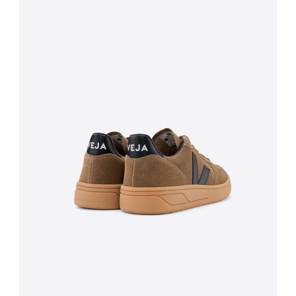 Veja V-10 SUEDE Women's Sneakers Brown | CA 636QMA